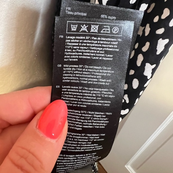 MAJE • COSINI PRINTED TIE NECK TOP • NWT - Picture 9 of 10